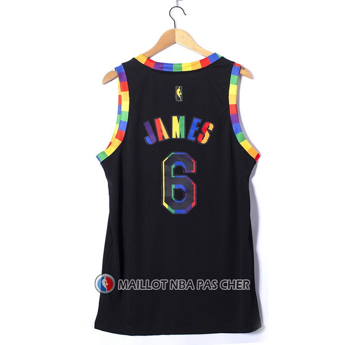 Maillot Los Angeles Lakers LeBron James NO 6 Fashion Royalty 2022-23 Noir